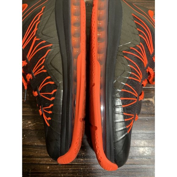 Nike Air Max Lebron X 10 Low Black Total Crimson 579765-001 Men's Size 8.5 Clean - Picture 7 of 10